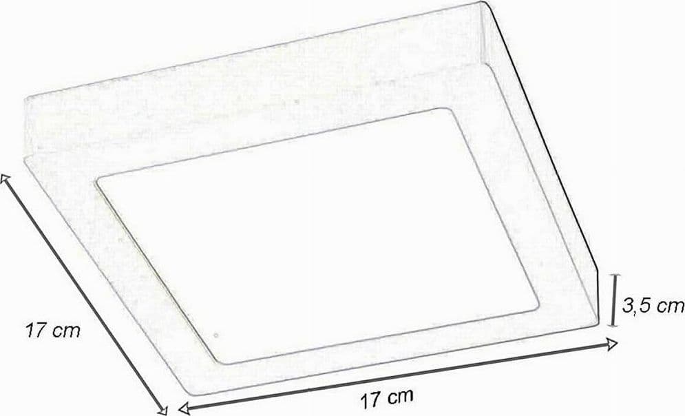 PLAFONIERA PANNELLO LED 12 WATT QUADRATO CCT TRE COLORAZIONE DI LUCE P170B-Q3C - 10