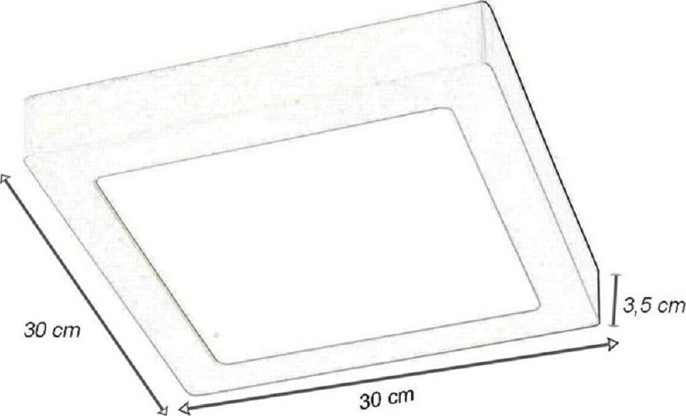 PLAFONIERA PANNELLO LED 24 WATT QUADRATO CCT TRE COLORAZIONE DI LUCE P300B-Q3C - 9