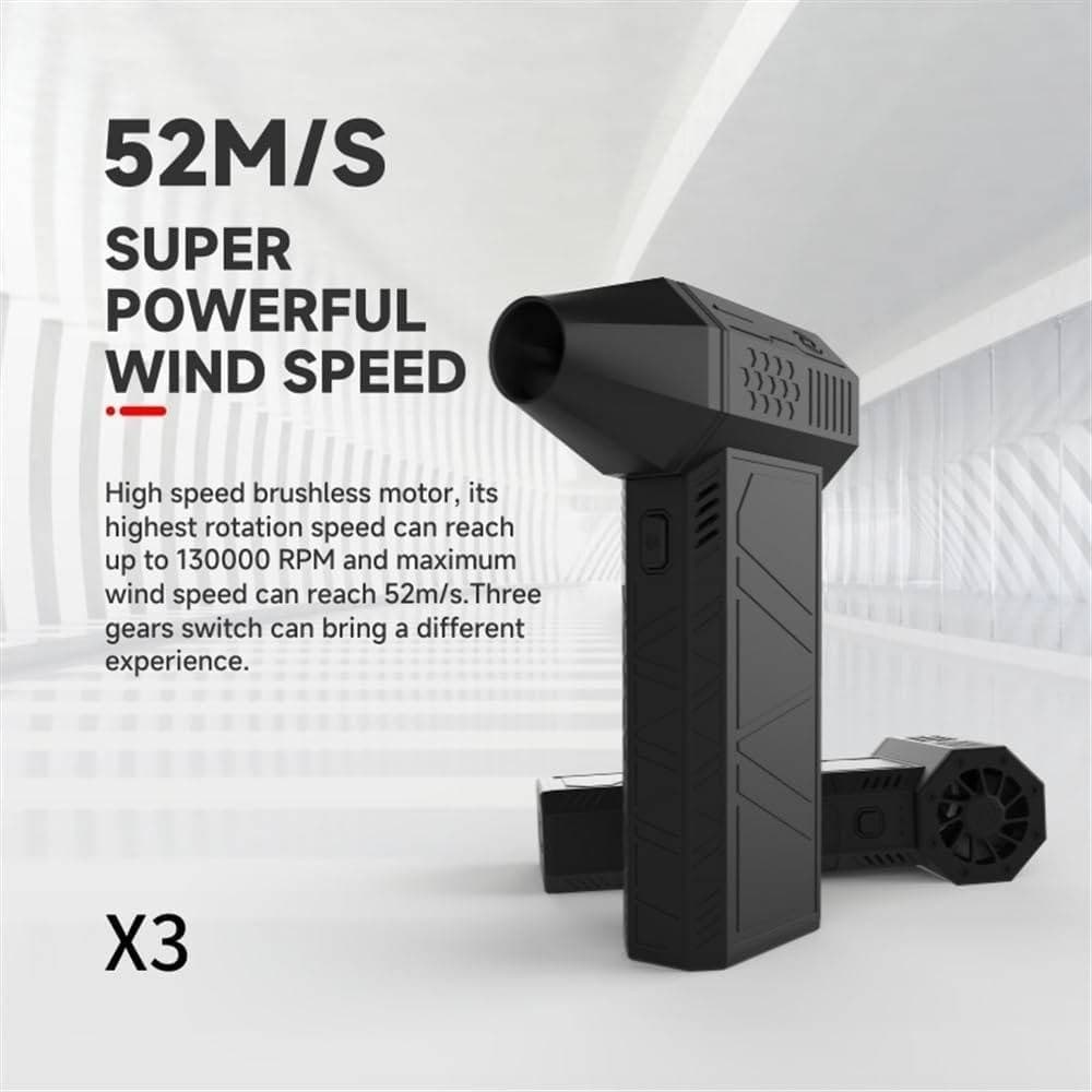 MINI VENTILATORE PORTATILE A BATTERIE RICARICABILE POTENTE SUPER GETTO DI ARIA - 11
