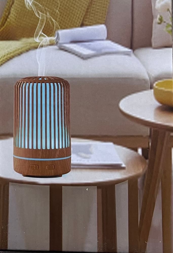 UMIDIFICATORE PER AMBIENTE AROMATERAPIA OLI ESSENZILI CON LUCE NOTTE PROFUMATORE - 11