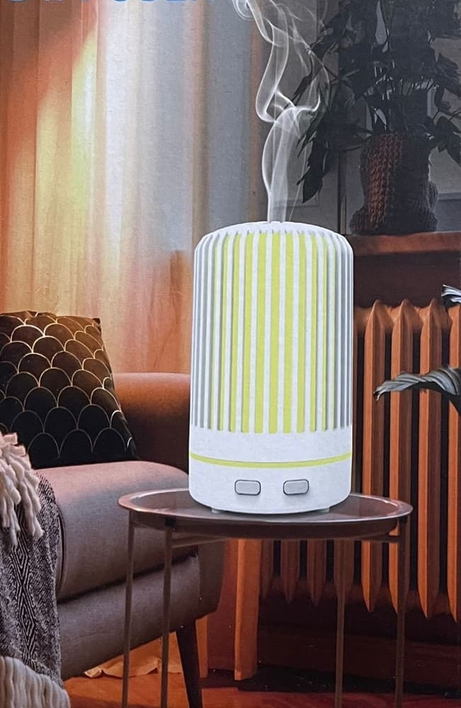 UMIDIFICATORE PER AMBIENTE AROMATERAPIA OLI ESSENZILI CON LUCE NOTTE PROFUMATORE - 10