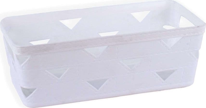 SET 2 PZ CESTINO PORTA TUTTO OGGETTI ORGANIZER RETTANGOLARE 25.3X12.3X9 CM 10714 - 5