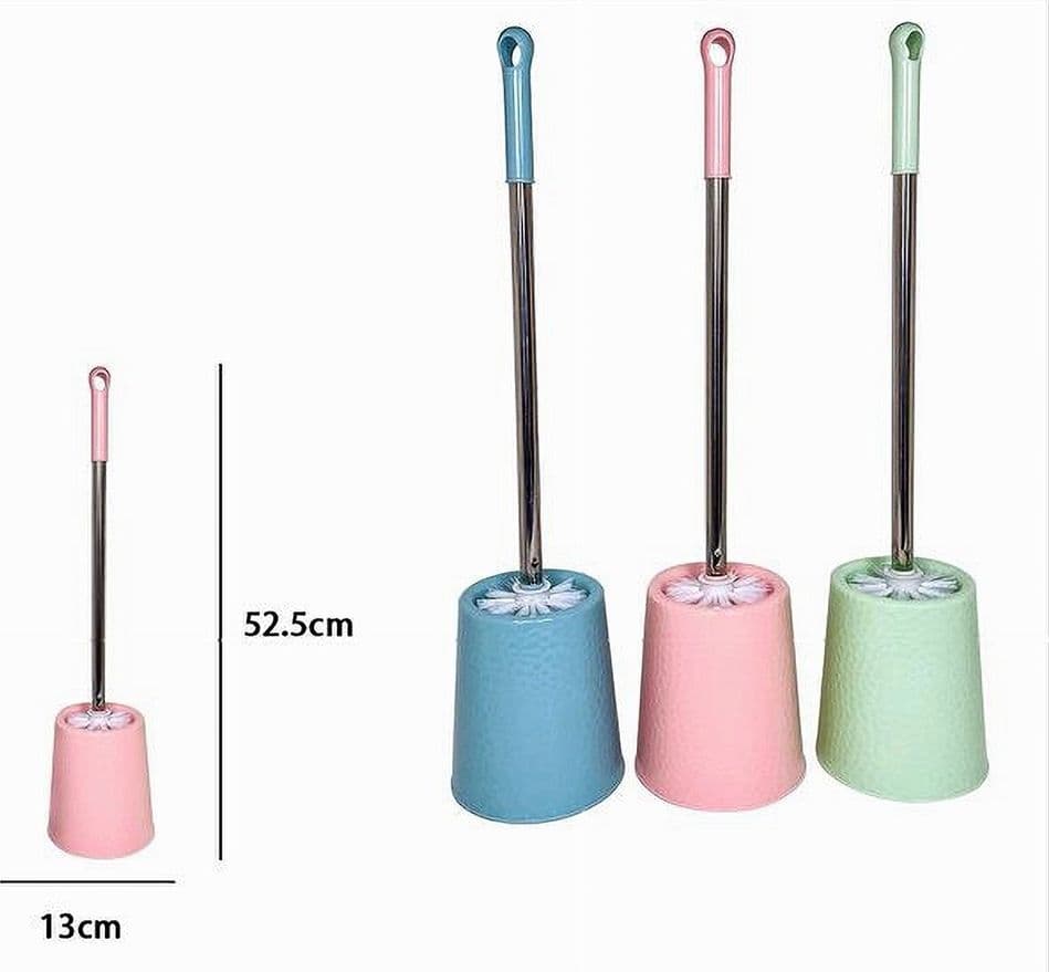 PORTASCOPINO ROTONDO COLORATO LAVORATO PER BAGNO WC TOILETTE CON SCOPINO 79466 - 2