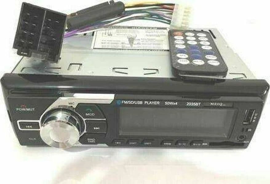 AUTORADIO STEREO PER AUTO BLUETOOTH RADIO FM MUSICA MP3 SD USB MMC CARD 2035BT - 3