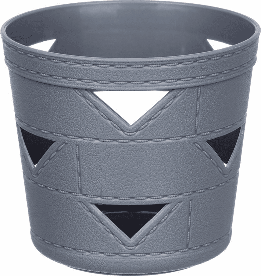 SET 3PZ CESTO CESTINO PORTAOGGETTI ORGANIZZATORE TONDO 10X10X9CM ASSORTITI 10711 - 3