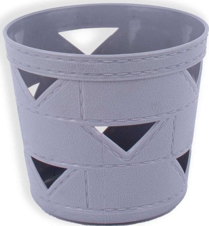 SET 3PZ CESTO CESTINO PORTAOGGETTI ORGANIZZATORE TONDO 10X10X9CM ASSORTITI 10711 - 9