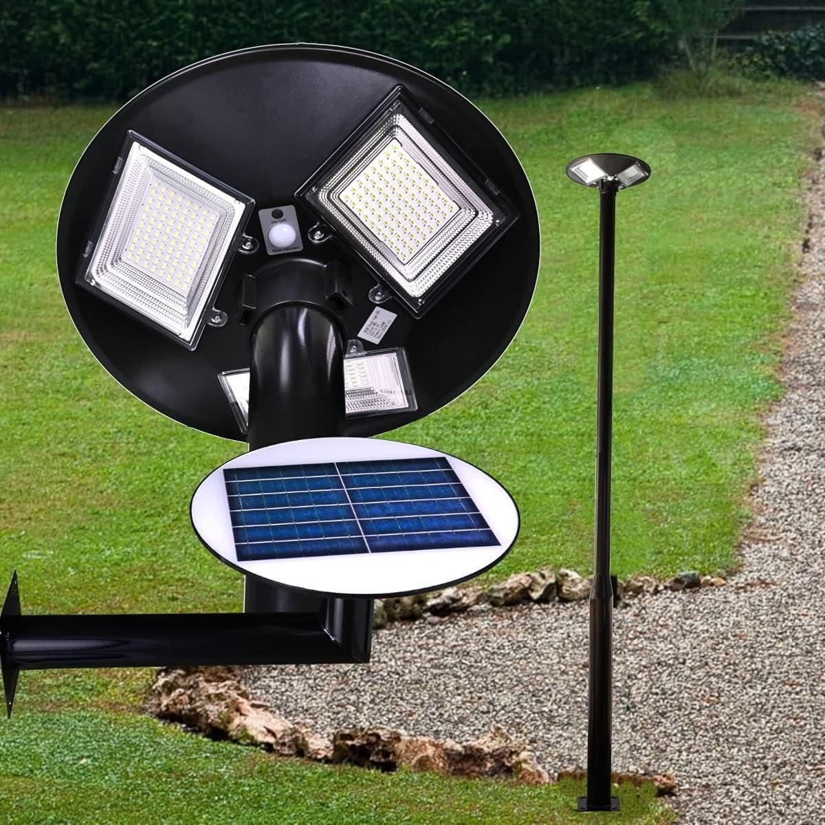 LAMPIONE SOLARE UFO A LED 1500LMN PER ESTERNO IP65 150W CON SENSORE DI MOVIMENTO - 5