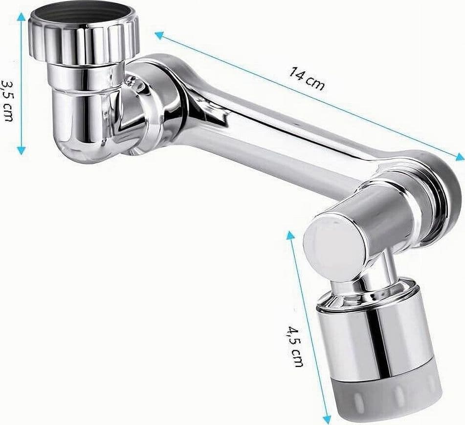 RACCORDO FILTRO ROTANTE RUBINETTO PROLUNGA GIREVOLE 360° AERATORE UNIVERSALE 87998 - 11