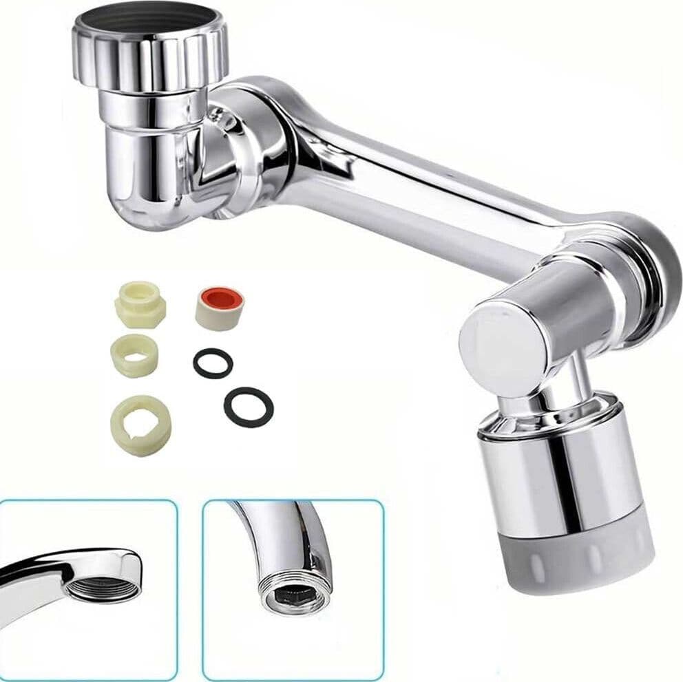 RACCORDO FILTRO ROTANTE RUBINETTO PROLUNGA GIREVOLE 360° AERATORE UNIVERSALE 87998 - 9