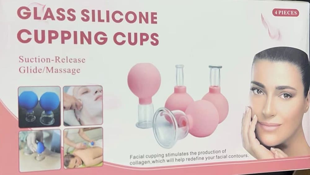 SET DI 4 COPPETTE PER MASSAGGIO FACCIALE SFERA IN SILICONE MASSAGGIATORE SCHIENA - 9