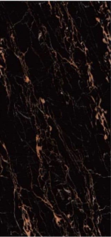PANNELLO ADESIVO EFFETTO MARMO NERO VENATURE PARETI PARASCHIZZI 300X60 CM STANZA - 3