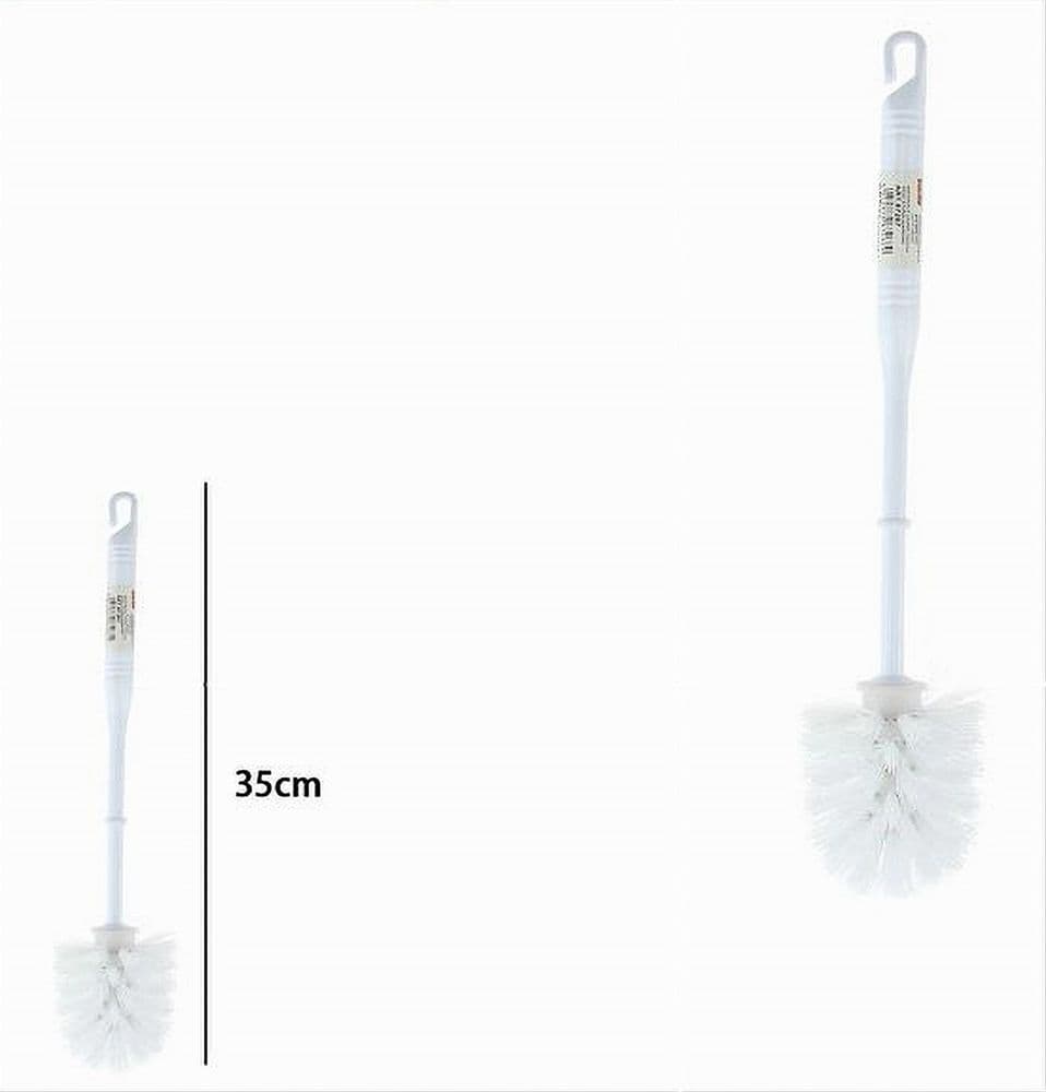 SCOPINO RICAMBIO SCOPETTINO PER WC BAGNO 35 CM CON MANICO PLASTICA BIANCO 87267 - 2