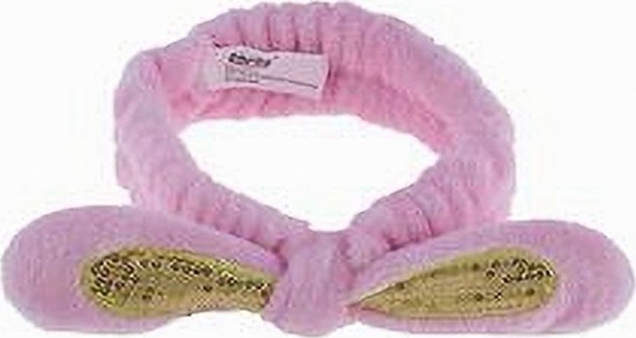 FASCIA PER CAPELLI DOCCIA SHAMPOO TRUCCO SPUGNA FIOCCO PAILLETTES 3 COLORI 79296 - 3