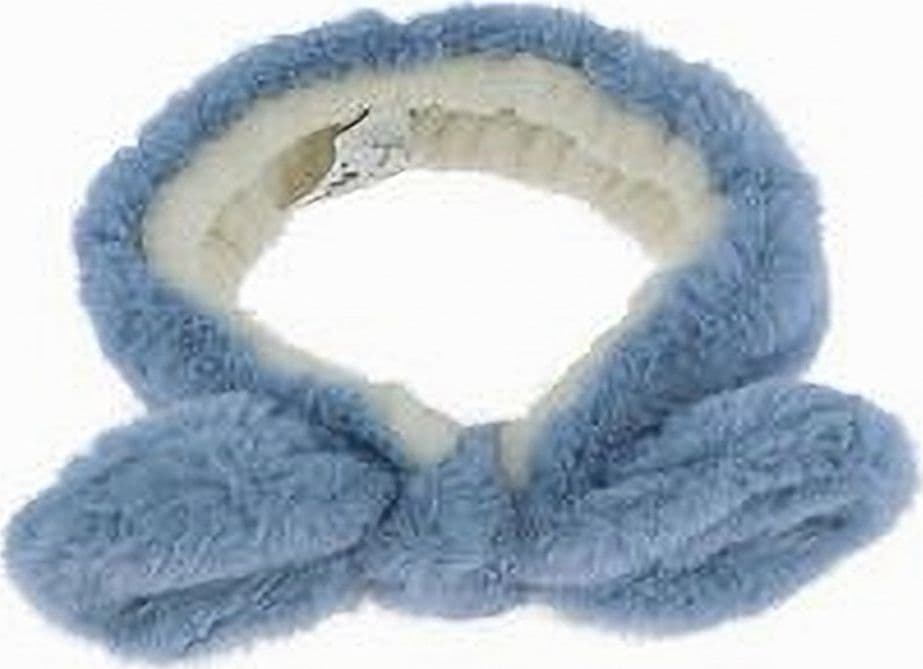 FASCIA PER CAPELLI DOCCIA SHAMPOO TRUCCO IN SPUGNA FIOCCO PELOSO 4 COLORI 87251 - 3