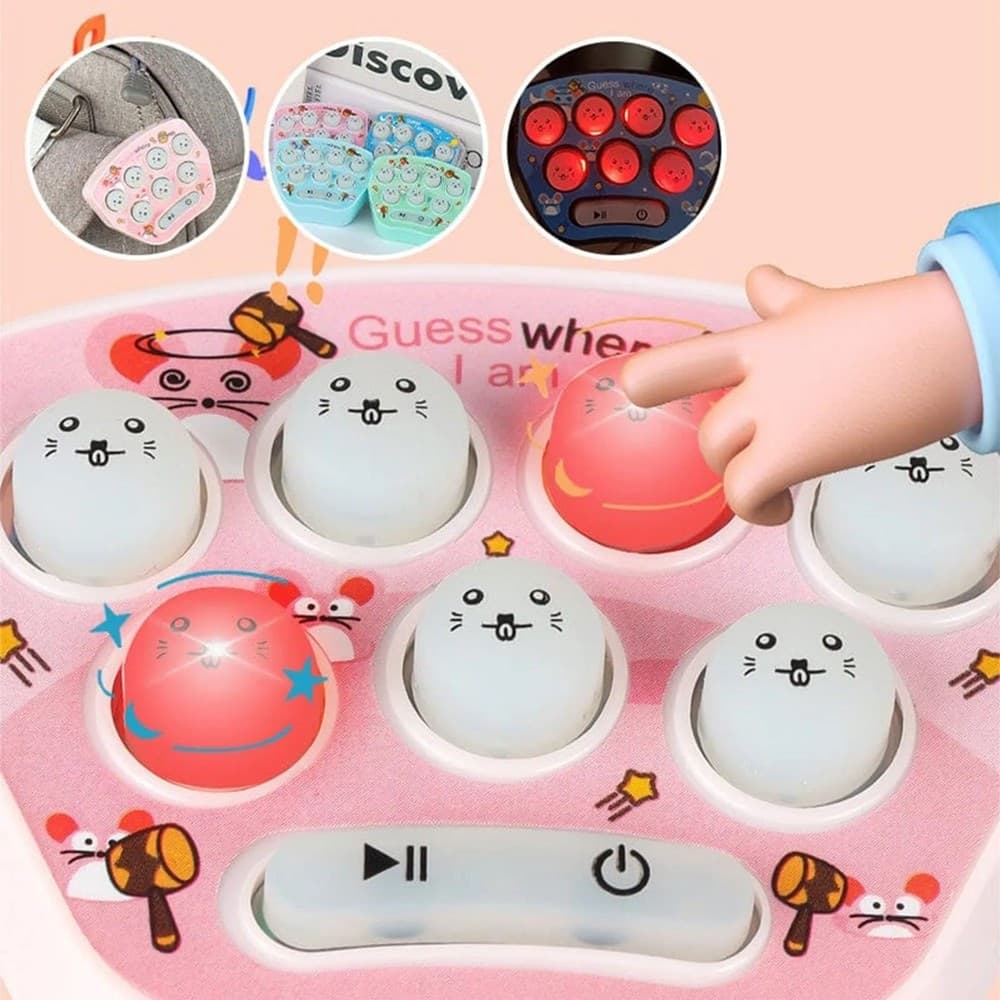 GIOCO DI VELOCITÀ NEW FUN MINI GOPHER PUZZLE MUSICA REGALO VACANZE PER BAMBINI - 11