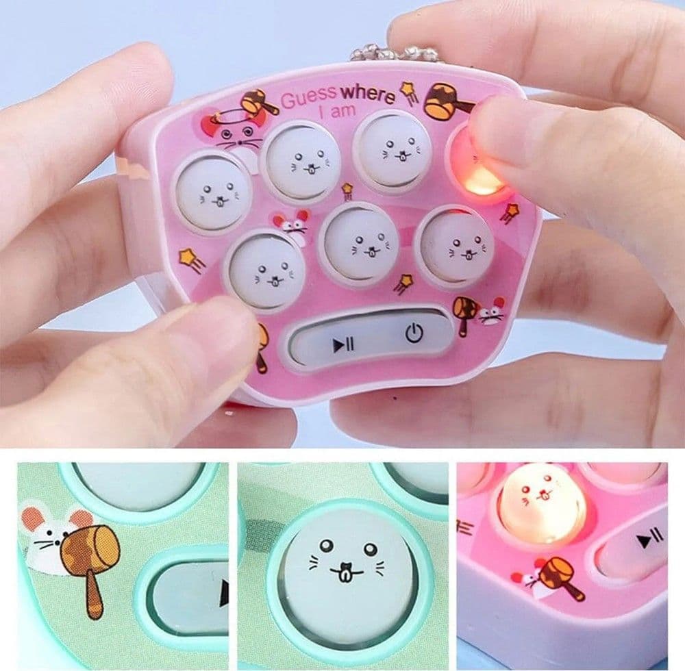 GIOCO DI VELOCITÀ NEW FUN MINI GOPHER PUZZLE MUSICA REGALO VACANZE PER BAMBINI - 10