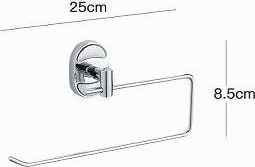 PORTA ASCIUGAMANO ASCIUGAMANI ARREDO BAGNO ACCIAIO FISSAGGIO A PARETE OVAL 52014 - 3