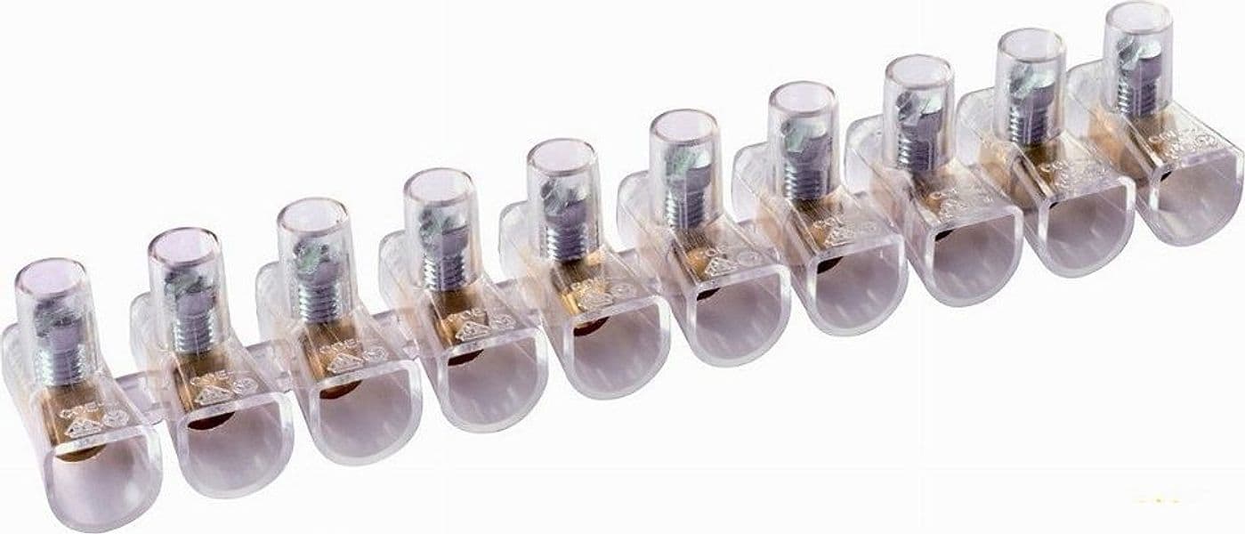 SET 50PZ MORSETTO A CAPPUCCIO UNIPOLARE TRASPARENTE PER CAVI SEZIONE 10MM MS-100 - 3