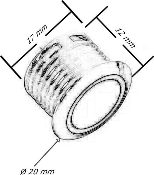 SENSORE INTERRUTTORE TOUCH PER LUCI STRIP LED PULSANTE PER MOBILI 12/24V SEN-TA - 9