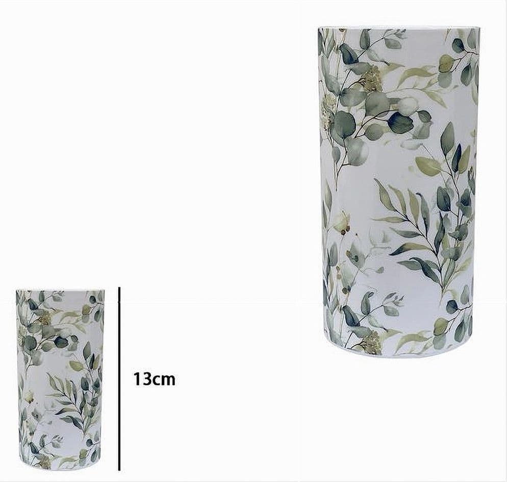 BICCHIERE PORTA SPAZZOLINO 3 FORI FIORI FOGLIE ACCESSORIO ARREDO DA BAGNO 87055 - 2