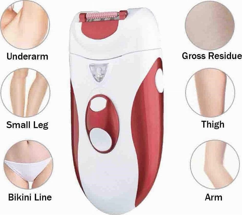 SET EPILATORE RASOIO RICARICABILE DONNA 2IN1 DISPOSITIVO ELETTRICO CORPO GM-2118 - 8