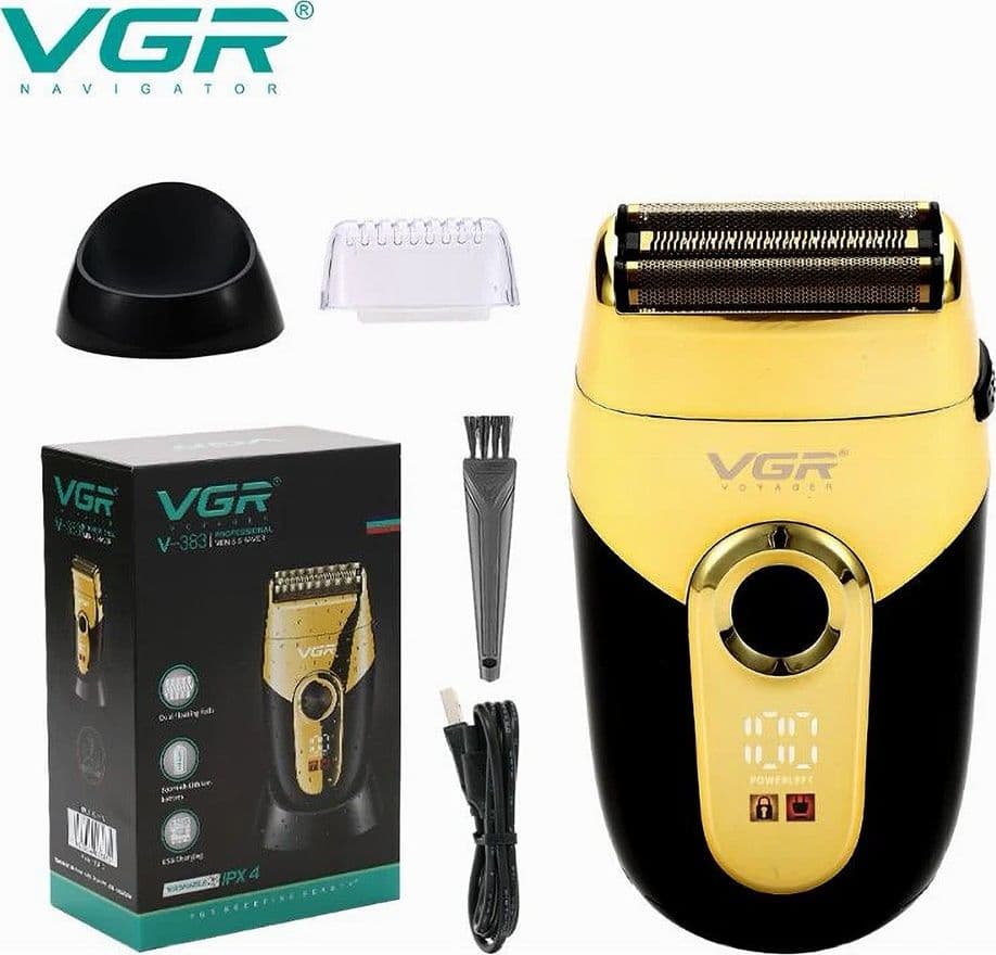 Tagliacapelli Professionale VGR V-383 | Rasoio Regolabarba Foil Shaver Barber - 11