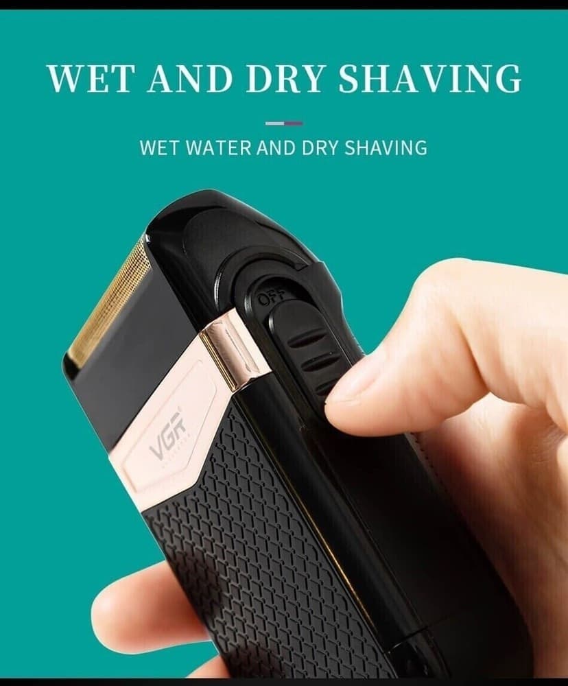 VGR V-331 Foil Shaver Rasoio Professionale Barber Rasatura a Pelle USB - 11