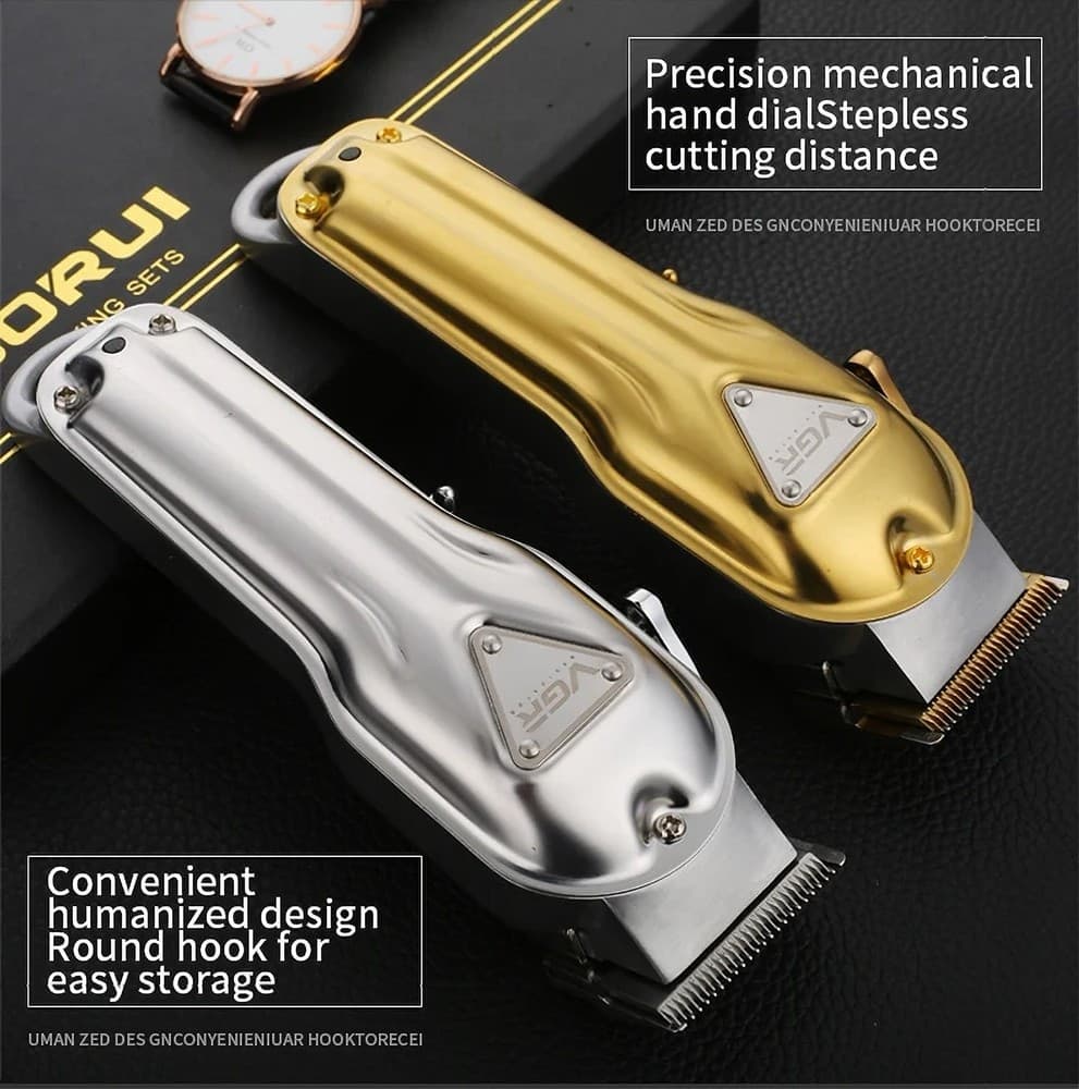 TAGLIACAPELLI ELETTRICO BATTERIA RICARICABILE PROFESSIONALE CON/SENZA CAVO V-133 - 14