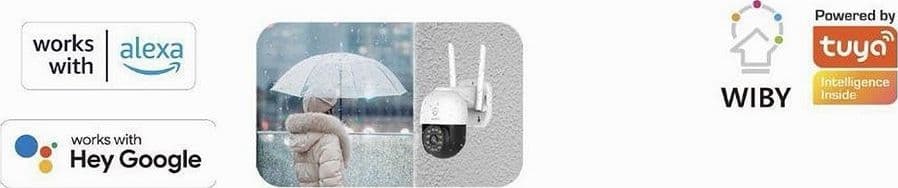 TELECAMERA SMART WIFI WIRELESS SORVEGLIANZA MOTORIZZATA PTZ ESTERNO TV-9825F-2MP - 3