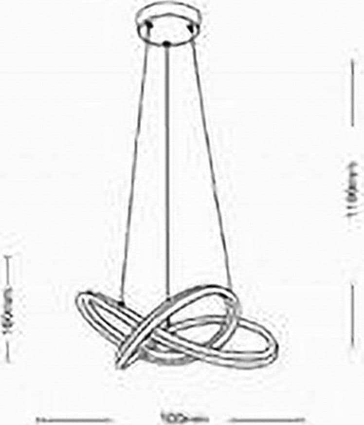 LAMPADARIO LED A SOSPENSIONE MODERNO INTRECCIATO BIANCO 60W 3 COLORI LUCE A50-B3C - 3