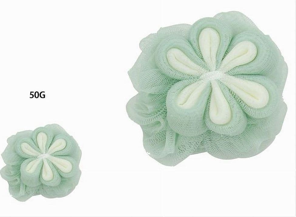 SPUGNA A RETE BAGNO PER DOCCIA CON FIORE MORBIDA ESFOLIANTE SCRUBBER VERDE 79584 - 2