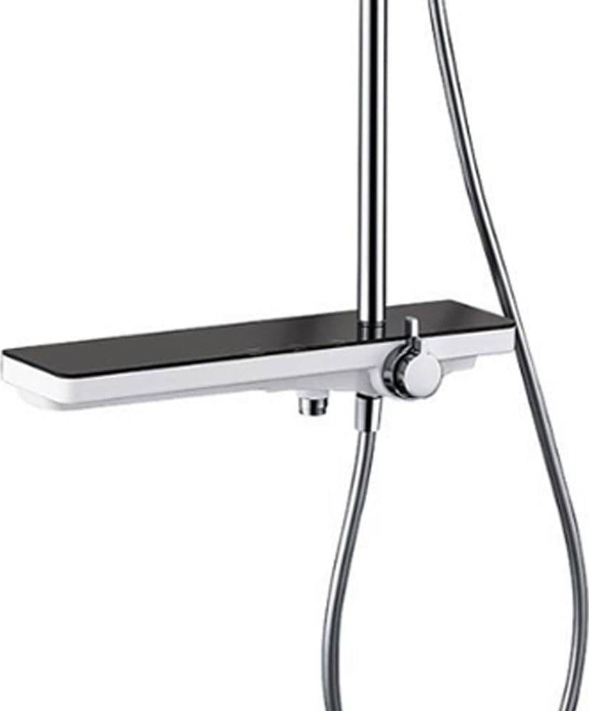 SET COLONNA DOCCIA SALISCENDI CON MISCELATORE RUBINETTO SOFFIONE E DOCCETTA MURO - 4