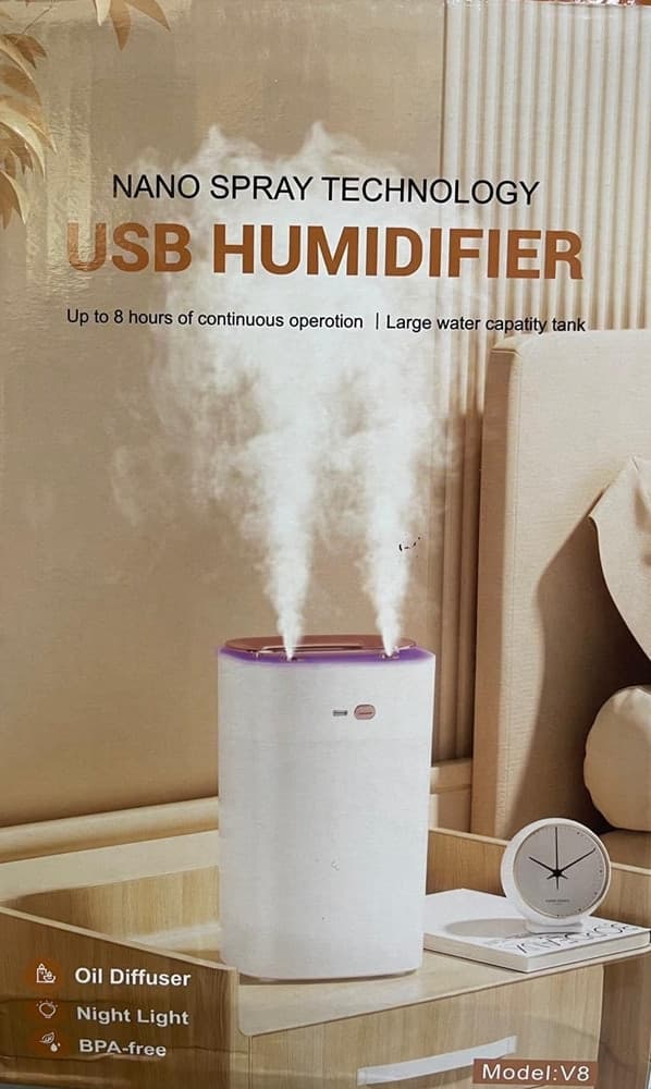 DIFFUSORE PER AMBIENTE AROMATERAPIA DI OLI ESSENZILI PROFUMATORE NANO SPRAY LED - 5