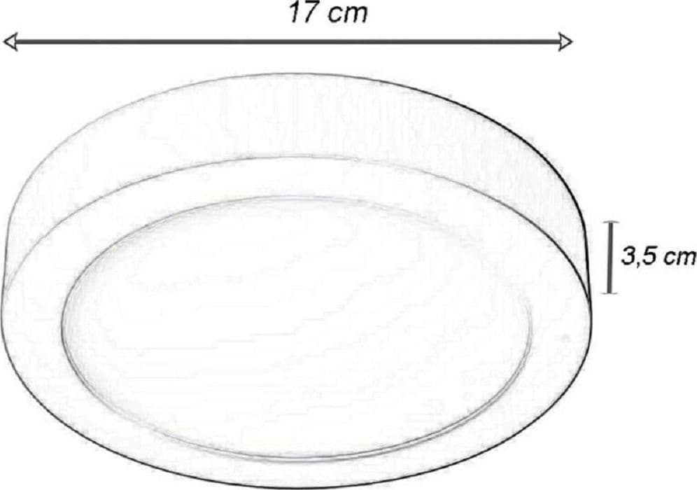 PLAFONIERA LED PANNELLO 12 W 3 COLORAZIONE LUCE FREDDA CALDA NATURALE P170B-T3C - 10