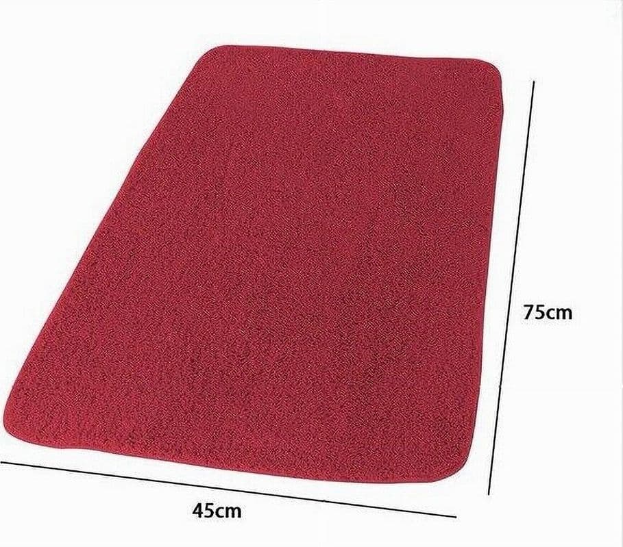 TAPPETO TAPPETINO IN TESSUTO PER BAGNO CASA ARREDO 45 X 75 CM COLORE ROSSO 69947 - 2