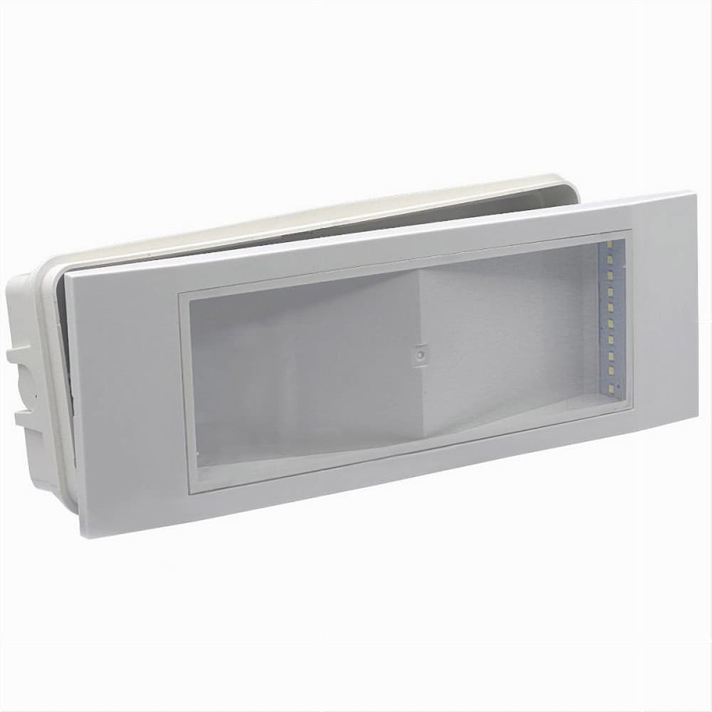 LAMPADA LED DA INCASSO EMERGENZA ANTI BLACKOUT 5W 20LED LUCE FREDDA NA04-LED20-A - 7