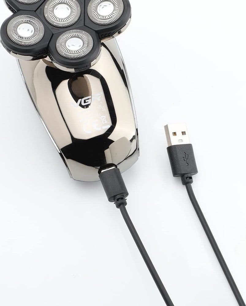 Tagliacapelli professionale VGR V-320 – Rasoio 5in1 Rotary Shaver Barber LED - 9