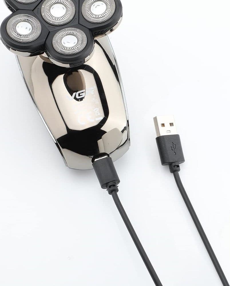 Tagliacapelli professionale VGR V-320 – Rasoio 5in1 Rotary Shaver Barber LED - 9