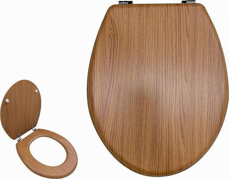 COPRIWATER UNIVERSALE SEDILE PER BAGNO COPRI WC WATER IN LEGNO MDF 18" 52987A - 2