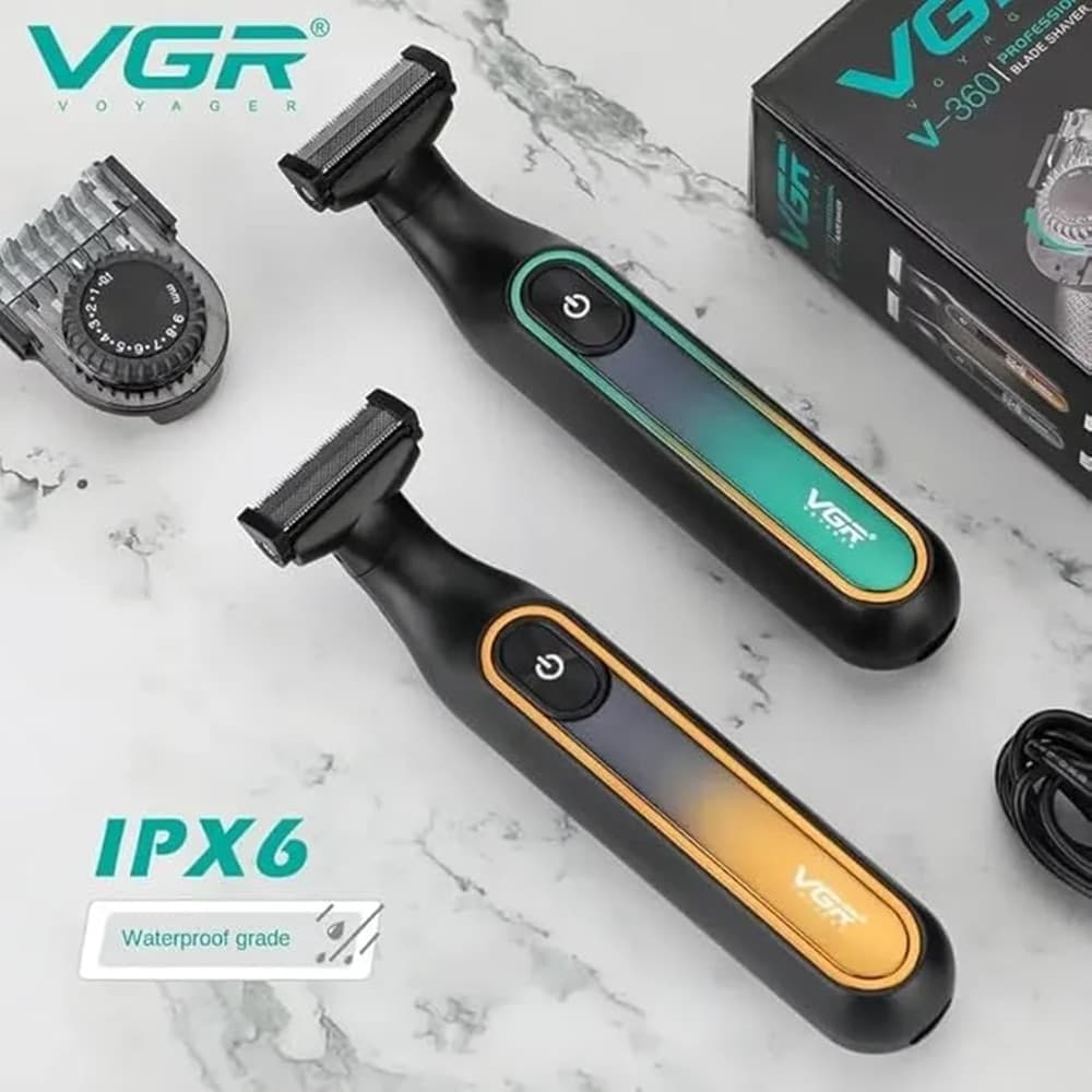 VGR V-360 Trimmer Professionale Tagliacapelli Rasoio Barber Regolabarba Uomo - 18