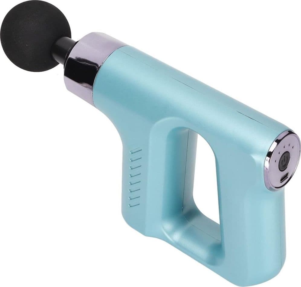 PISTOLA MASSAGGIANTE PROFESSIONALE 4 TESTINE 5 VELOCITÀ FASCIAL GUN RICARICABILE - 10