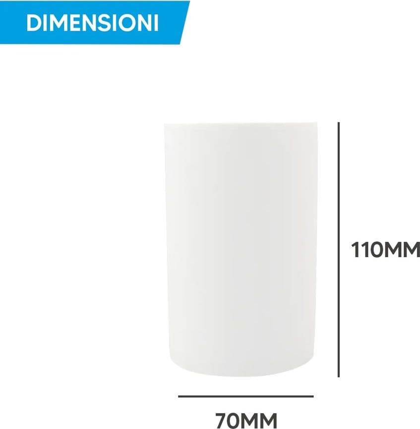 PORTA FARETTO LAMPADA SOFFITTO GU10 CILINDRO GESSO H110MM VERNICIABILE GS-C110-T - 9