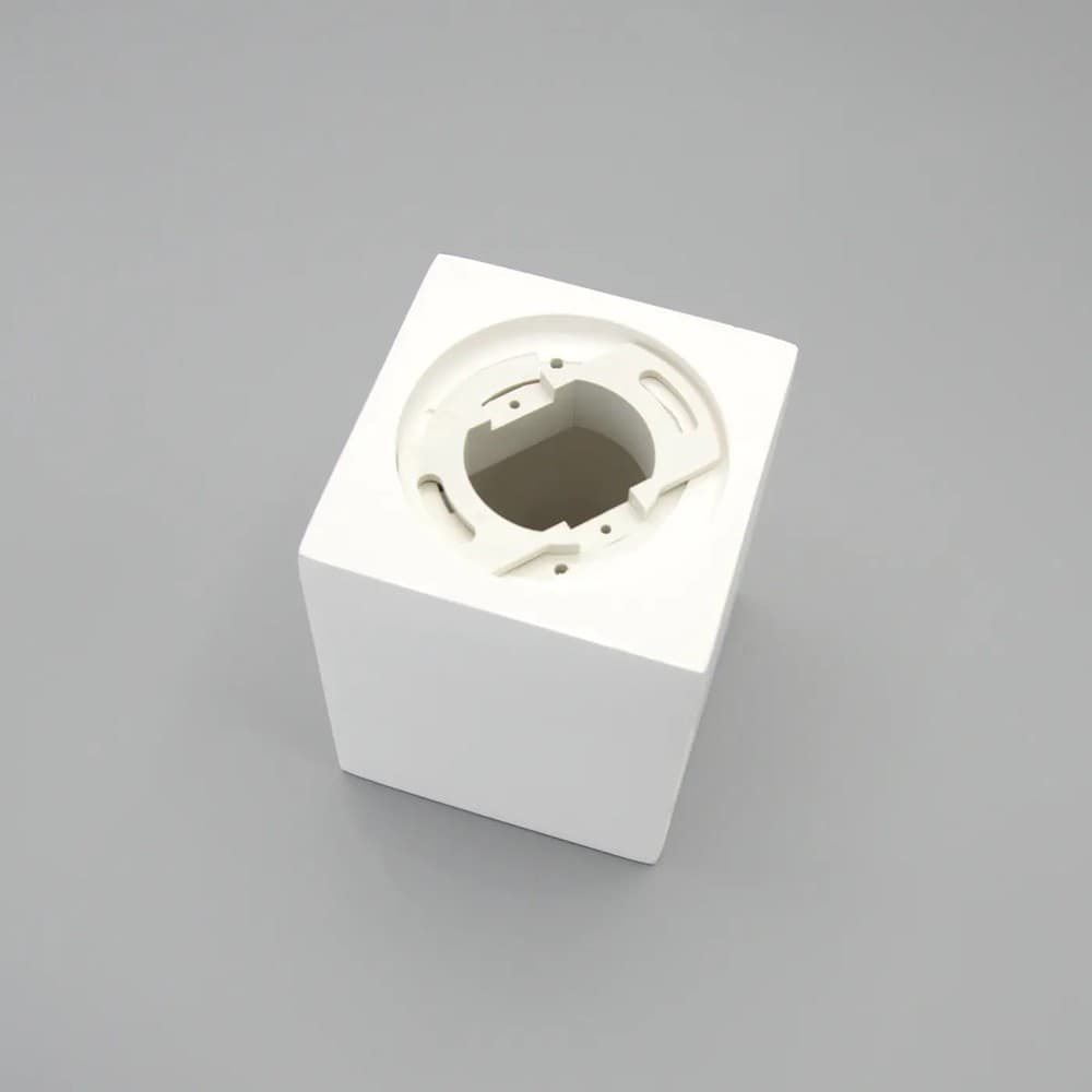 PORTA FARETTO LAMPADA DA SOFFITTO QUADRATO IN GESSO GU10 H110MM IP20 GS-C110-Q - 8