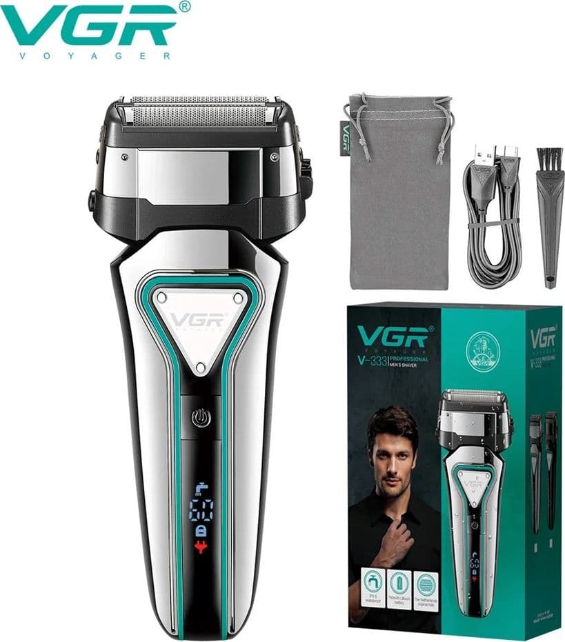 VGR V-333 Foil Shaver Rasoio Professionale Barber Trimmer Rasatura Zero - 12
