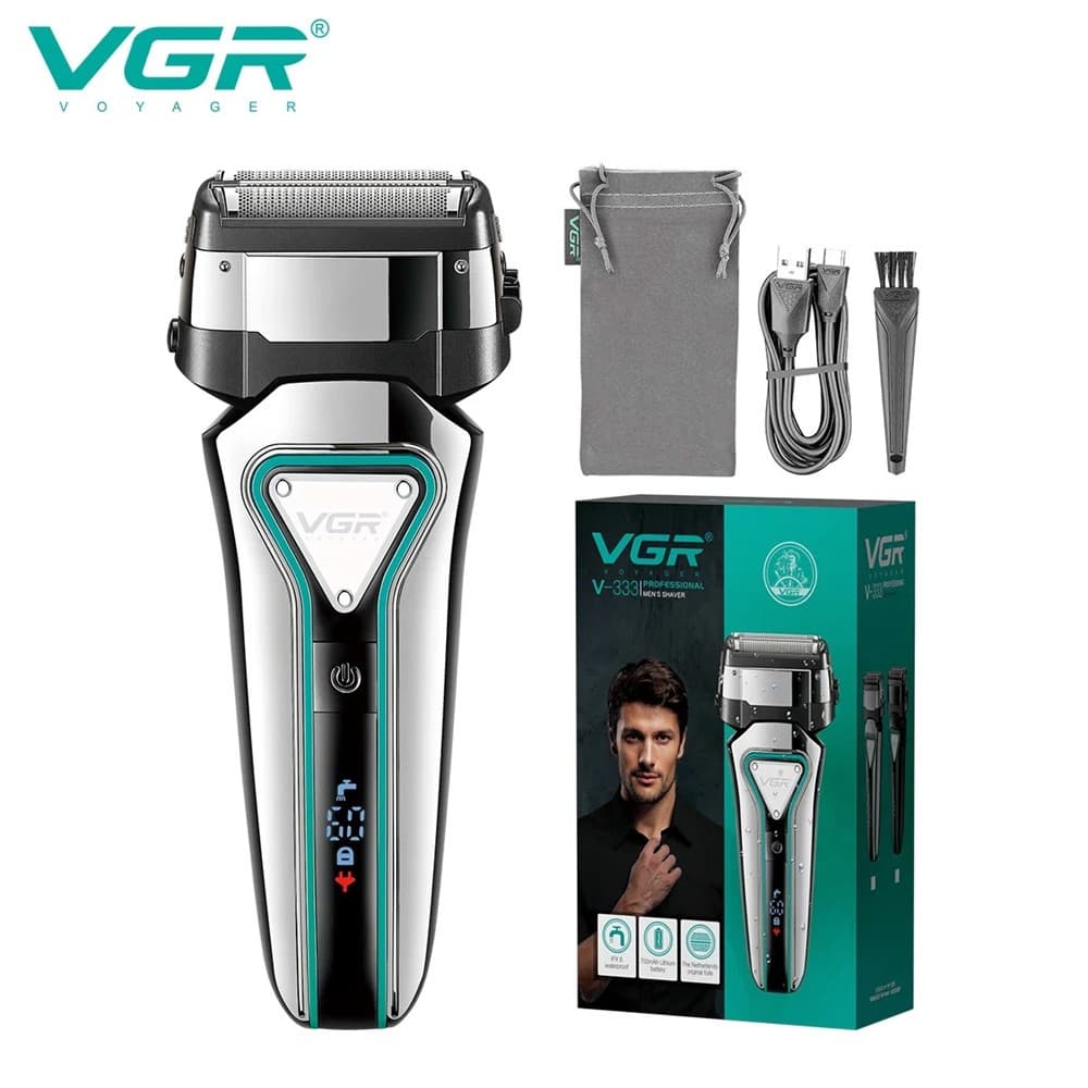VGR V-333 Foil Shaver Rasoio Professionale Barber Trimmer Rasatura Zero - 12