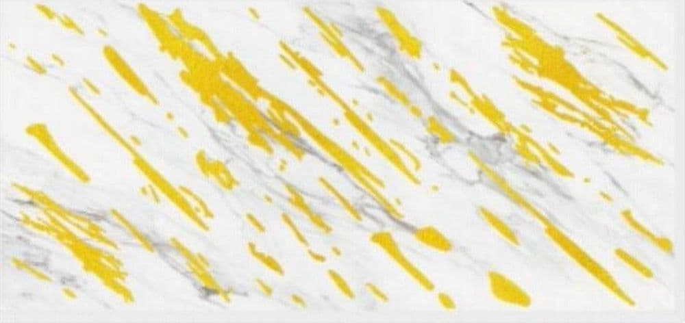 PANNELLO ADESIVO EFFETTO MARMO BIANCO STRIATO ORO PARETI PARASCHIZZI 300 X 60 CM - 3