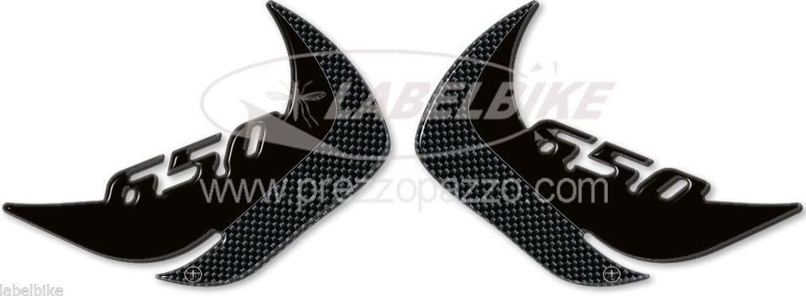 Protezioni Laterali Serbatoio Gel 3D compatibile con Kawasaki ER-6N 2012-16 - 2