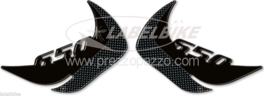 Protezioni Laterali Serbatoio Gel 3D compatibile con Kawasaki ER-6N 2012-16 - 2