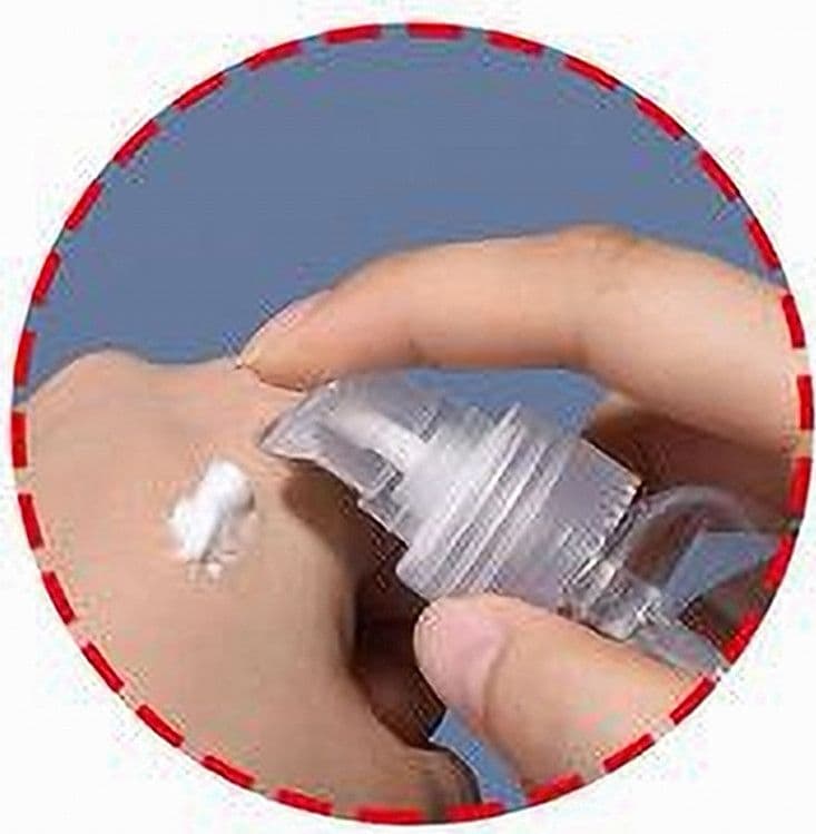 SET 4PZ BOTTIGLIA VIAGGIO VUOTA 35ML DISPENSER A POMPA PER CREMA COSMETICI 79379 - 4