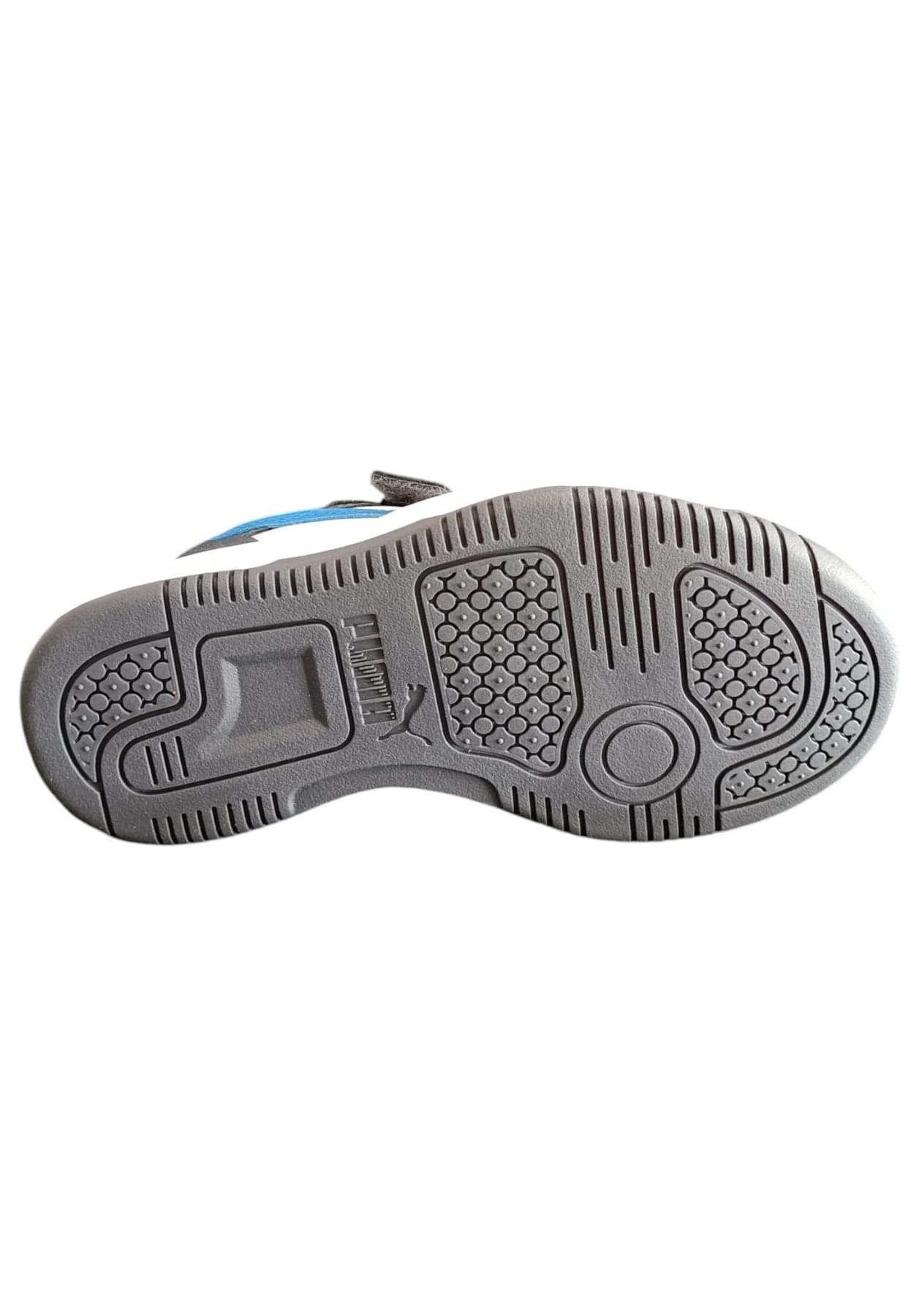Scarpe sneakers Unisex bambini PUMA REBOUND  bianco-nero-blue laccio elastico e velcro in Ballerine Scarpetteria Gica - Trani, commercioVirtuoso.it
